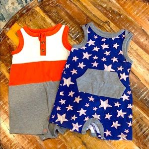 2 Cat & Jack Baby Jumpsuits sleeveless